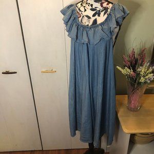Torrid Blue Frill Top Dress